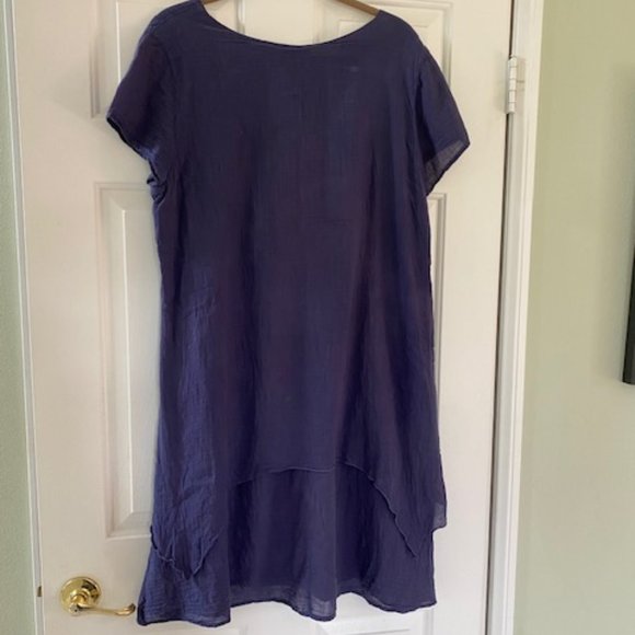 Color Me Cotton CMC blue dress XL - Picture 3 of 5